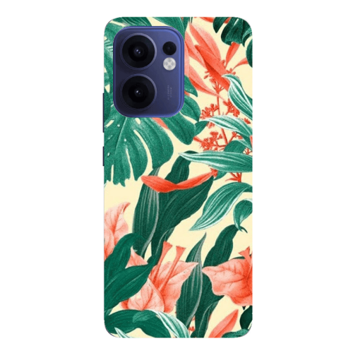 Oppo Reno13 FS Tropic Laves Transparent Silicone TPU Θήκη